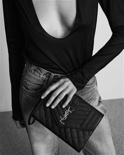 ysl flap pouch.